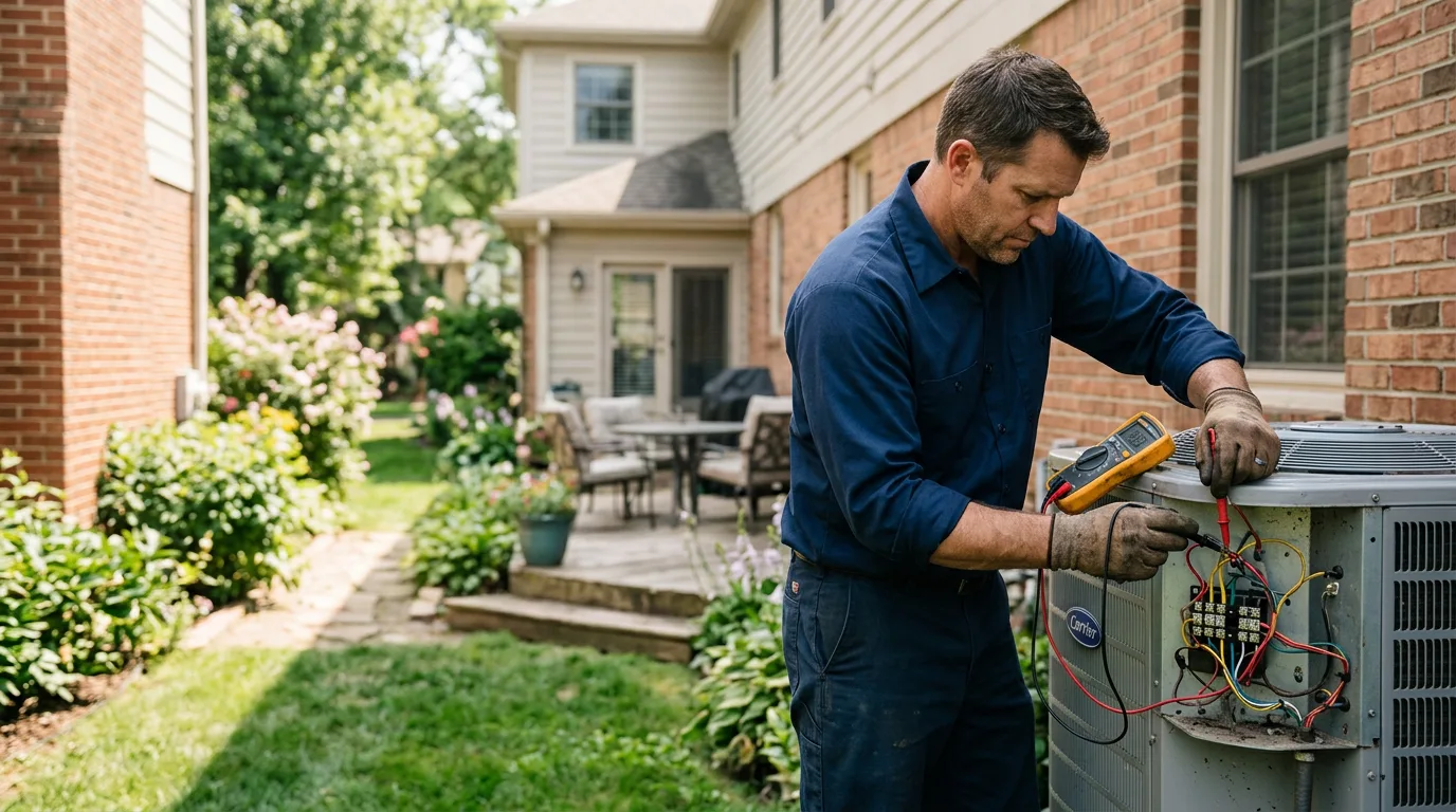 HVAC technician working near Galena Park, TX